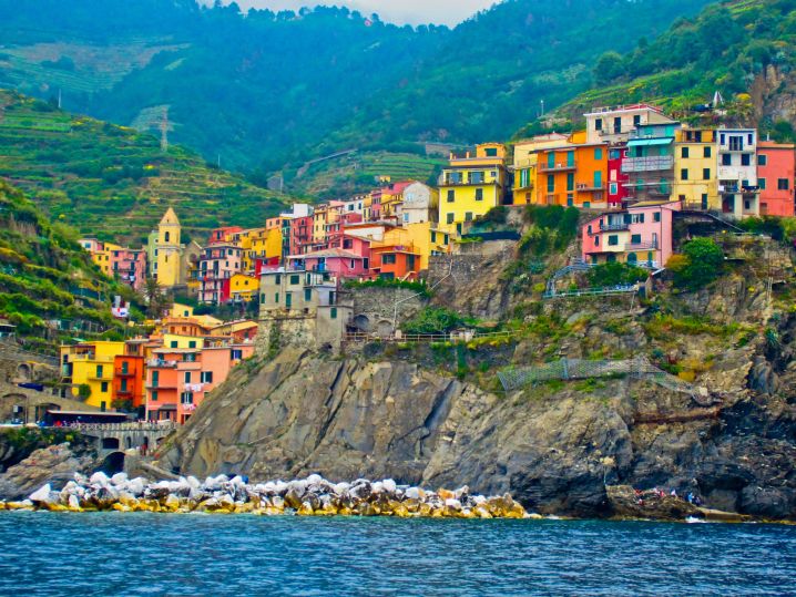 colorful coastal villages