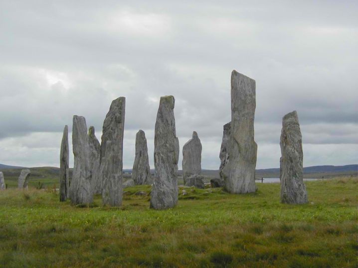 stones arranged in circles