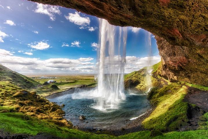 most photographed waterfall in Iceland